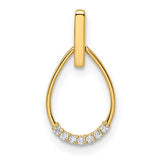 14k-cz-teardrop-pendant-SolomonJeweler-Wichita-KS-CustomJewelry