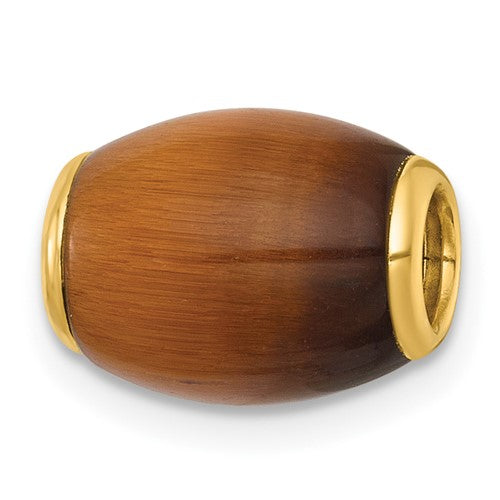 14k-polished-tigers-eye-oval-bead-slide-pendant-SolomonJeweler-Wichita-KS-CustomJewelry