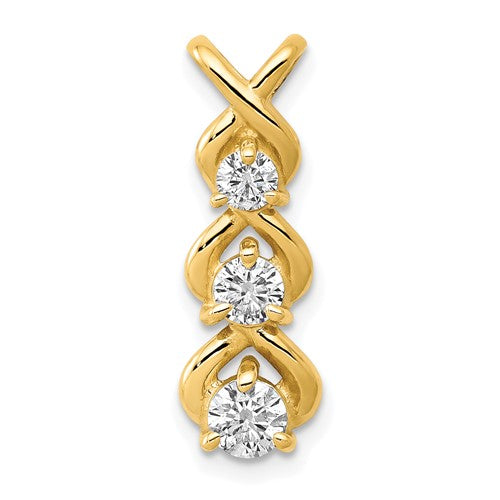 14k-a-diamond-3-stone-criss-cross-chain-slide-SolomonJeweler-Wichita-KS-CustomJewelry