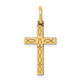 14k-laser-cut-ichthus-cross-charm-SolomonJeweler-Wichita-KS-CustomJewelry
