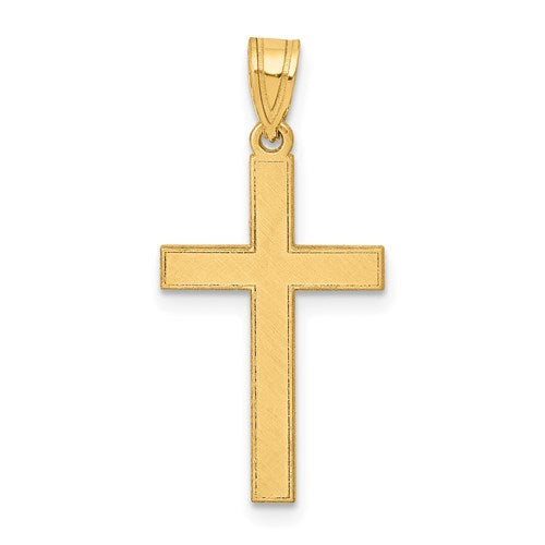 14k-florentine-satin-cross-pendant-SolomonJeweler-Wichita-KS-CustomJewelry