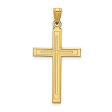 14k-solid-laser-etched-cross-pendant-SolomonJeweler-Wichita-KS-CustomJewelry