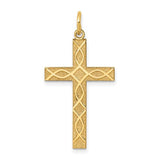 14k-laser-designed-cross-pendant-SolomonJeweler-Wichita-KS-CustomJewelry