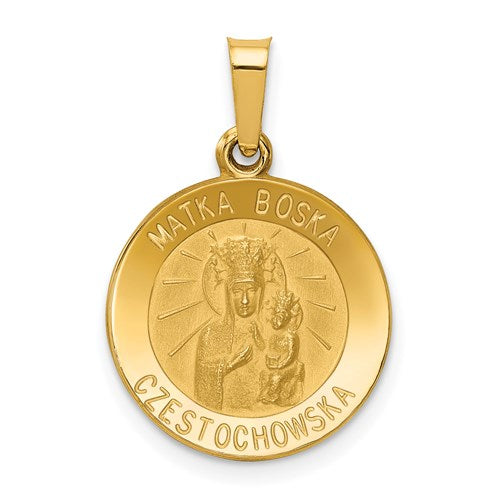 14k-matka-boska-czestochowska-reversible-medal-hollow-pendant-SolomonJeweler-Wichita-KS-CustomJewelry