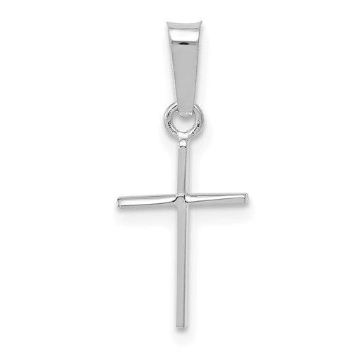 14k-white-gold-polished-cross-solid-pendant-SolomonJeweler-Wichita-KS-CustomJewelry