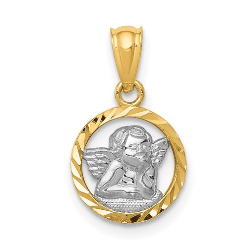 14k-w-rhodium-cherub-pendant-SolomonJeweler-Wichita-KS-CustomJewelry