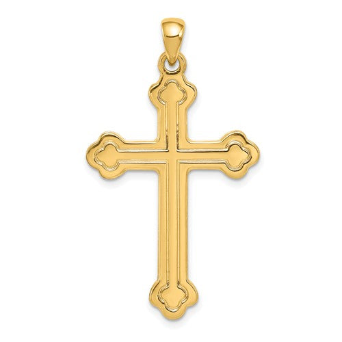 14k-budded-cross-pendant-SolomonJeweler-Wichita-KS-CustomJewelry