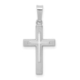 14k-white-gold-polished-latin-cross-pendant-SolomonJeweler-Wichita-KS-CustomJewelry