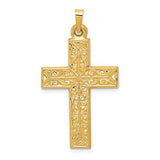 14k-polished-filigree-cross-pendant-SolomonJeweler-Wichita-KS-CustomJewelry