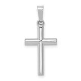 14k-white-gold-polished-hollow-latin-cross-pendant-SolomonJeweler-Wichita-KS-CustomJewelry