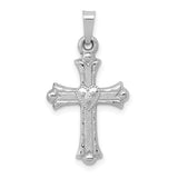 14k-white-gold-diamond-fleur-de-lis-cross-pendant-SolomonJeweler-Wichita-KS-CustomJewelry