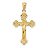 14k-gold-polished-inri-medium-crucifix-pendant-SolomonJeweler-Wichita-KS-CustomJewelry