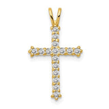 14k-polished-cz-cross-chain-slide-SolomonJeweler-Wichita-KS-CustomJewelry