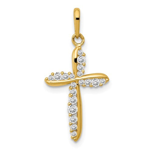 14k-polished-cz-cross-charm-SolomonJeweler-Wichita-KS-CustomJewelry