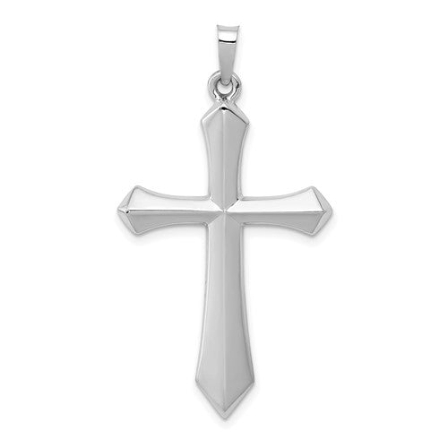 14k-white-gold-polished-passion-cross-pendant-SolomonJeweler-Wichita-KS-CustomJewelry