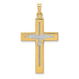14k-w-rhodium-polished-and-satin-cross-w-dove-pendant-SolomonJeweler-Wichita-KS-CustomJewelry