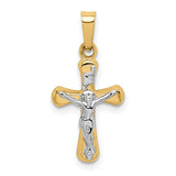 14k-w-rhodium-polished-inri-rounded-crucifix-pendant-SolomonJeweler-Wichita-KS-CustomJewelry