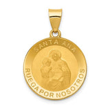 14k-polished-satin-hollow-spanish-saint-anne-medal-pendant-SolomonJeweler-Wichita-KS-CustomJewelry