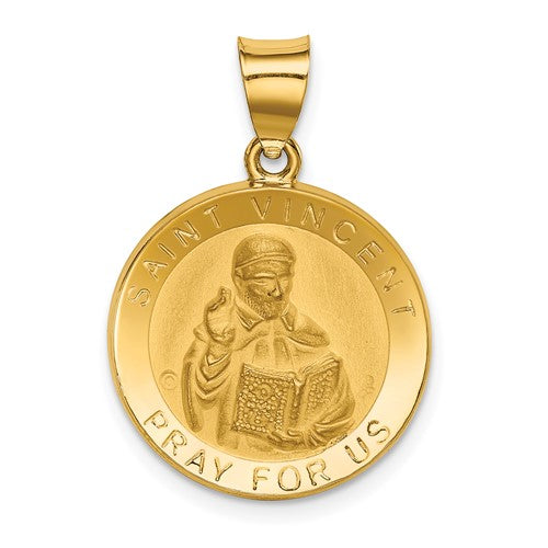 14k-polished-satin-st-vincent-hollow-medal-pendant-SolomonJeweler-Wichita-KS-CustomJewelry