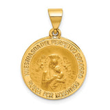 14k-hollow-polished-satin-spanish-perpetuo-socorro-medal-SolomonJeweler-Wichita-KS-CustomJewelry