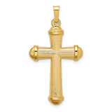 14k-hollow-polished-cross-SolomonJeweler-Wichita-KS-CustomJewelry