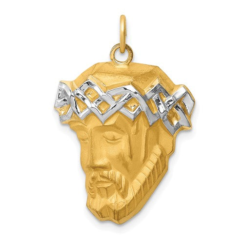 14k-hollow-polished-satin-w-rhodium-large-jesus-medal-SolomonJeweler-Wichita-KS-CustomJewelry