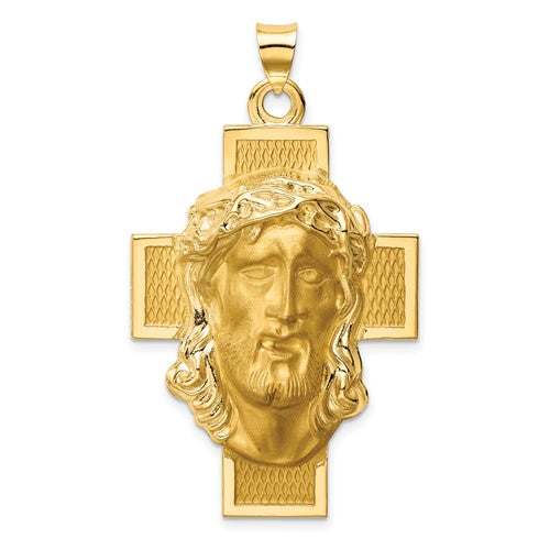 14k-hollow-polished-satin-jesus-cross-medal-SolomonJeweler-Wichita-KS-CustomJewelry