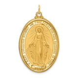 14k-solid-polished-satin-extra-large-oval-miraculous-medal-SolomonJeweler-Wichita-KS-CustomJewelry