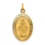 14k-solid-polished-satin-small-oval-miraculous-medal-SolomonJeweler-Wichita-KS-CustomJewelry