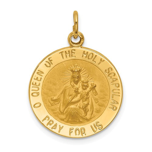 14k-solid-small-queen-of-holy-scapular-reversible-medal-SolomonJeweler-Wichita-KS-CustomJewelry