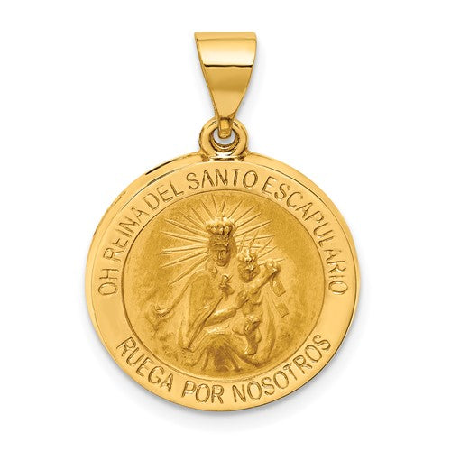 14k-hollow-round-spanish-escapulario-reversible-medal-SolomonJeweler-Wichita-KS-CustomJewelry