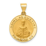 14k-hollow-polished-satin-round-st-augustine-medal-SolomonJeweler-Wichita-KS-CustomJewelry