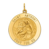 14k-solid-polished-satin-large-round-st-anthony-medal-SolomonJeweler-Wichita-KS-CustomJewelry