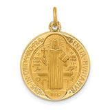 14k-solid-polished-satin-round-reversible-st-benedict-medal-SolomonJeweler-Wichita-KS-CustomJewelry