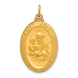 14k-solid-polished-satin-oval-st-joseph-medal-SolomonJeweler-Wichita-KS-CustomJewelry