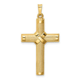 14k-hollow-polished-center-x-cross-SolomonJeweler-Wichita-KS-CustomJewelry