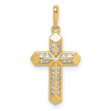 14k-cross-cz-pendant-SolomonJeweler-Wichita-KS-CustomJewelry