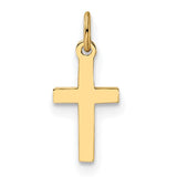 14k-polished-solid-cross-pendant-SolomonJeweler-Wichita-KS-CustomJewelry