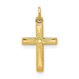 14k-floral-cross-charm-SolomonJeweler-Wichita-KS-CustomJewelry