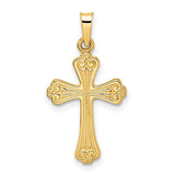 14k-polished-solid-fancy-design-cross-pendant-SolomonJeweler-Wichita-KS-CustomJewelry