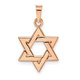 14k-rose-polished-solid-star-of-david-pendant-SolomonJeweler-Wichita-KS-CustomJewelry