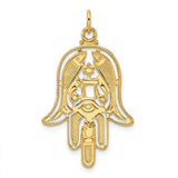 14k-polished-textured-solid-hamsa-pendant-SolomonJeweler-Wichita-KS-CustomJewelry