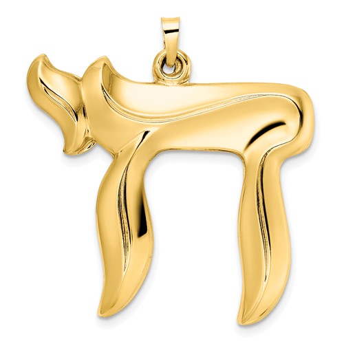 14k-polished-hollow-chai-symbol-pendant-SolomonJeweler-Wichita-KS-CustomJewelry