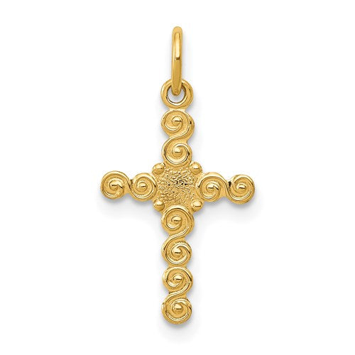 14k-small-polished-cross-charm-SolomonJeweler-Wichita-KS-CustomJewelry
