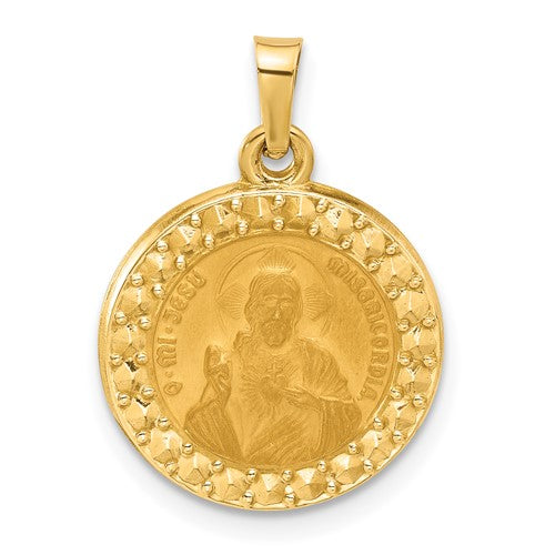 14k-hollow-sacred-heart-of-jesus-medal-SolomonJeweler-Wichita-KS-CustomJewelry