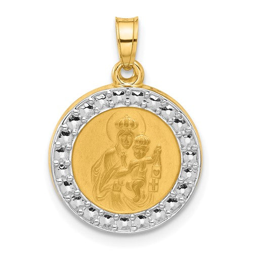 14k-and-white-rhodium-hollow-our-lady-of-mt-carmel-medal-SolomonJeweler-Wichita-KS-CustomJewelry