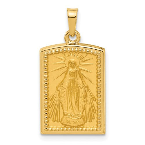 14k-rectangular-hollow-miraculous-medal-SolomonJeweler-Wichita-KS-CustomJewelry