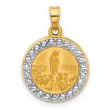 14k-with-rhodium-satin-and-polished-st-anthony-medal-round-pendant-SolomonJeweler-Wichita-KS-CustomJewelry