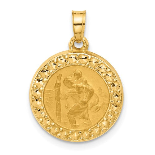 14k-hollow-st-christopher-medal-SolomonJeweler-Wichita-KS-CustomJewelry