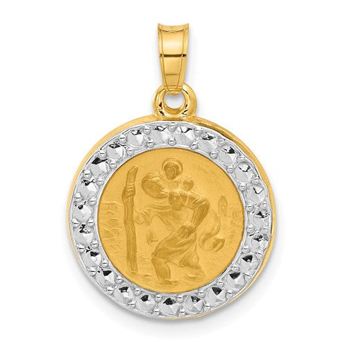 14k-with-white-rhodium-hollow-st-christopher-medal-SolomonJeweler-Wichita-KS-CustomJewelry